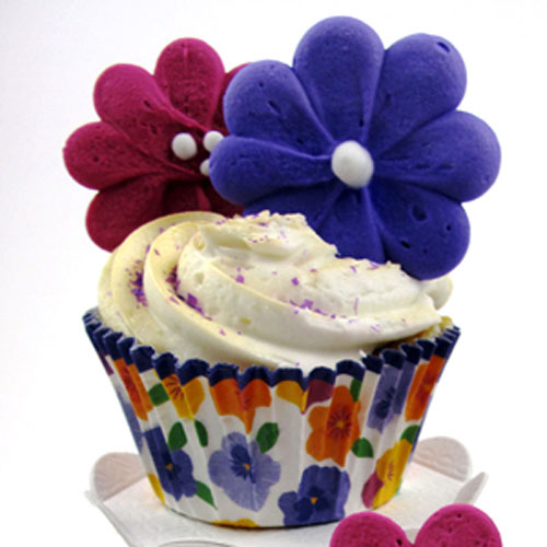 Pretty Pansy Cupcakes